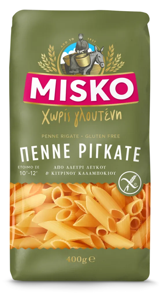 Misko testenina Gluten Free Penne Rigate 400 g