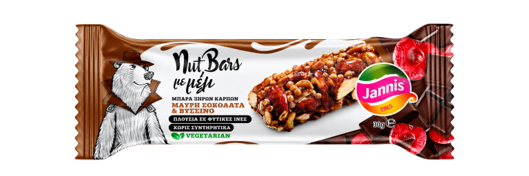 Jannis Protein Nut Bar čokolada, med i višnja 30 g