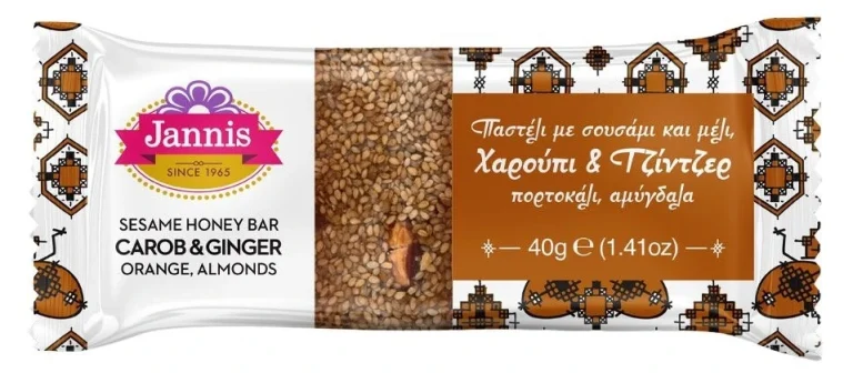Jannis susam bar sa medom, rogačem, đumbirom, pomorandžom i bademom 40 g